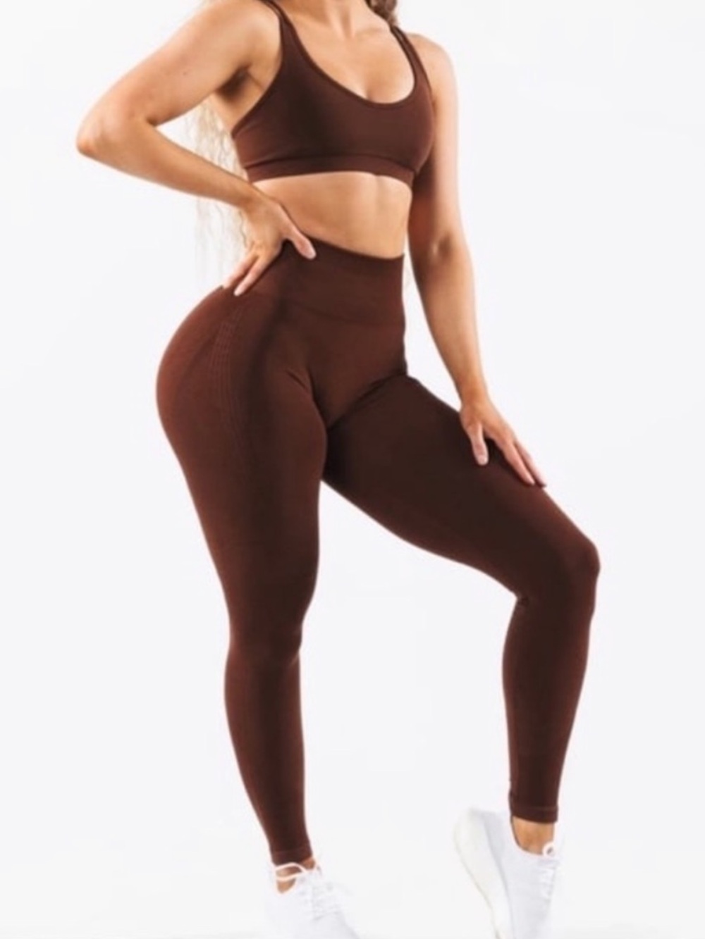 Alphalete Contour Manhattan Brown Legging
